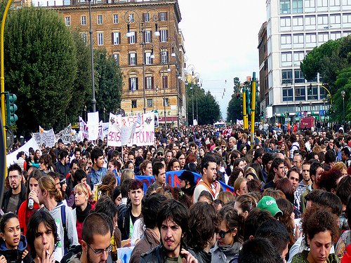 Demonstration in Rome