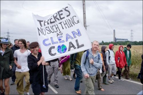 Climate Camp Caravan (There is no clean coal)