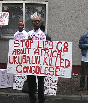 Congolese protesters