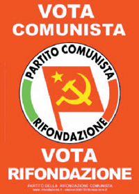 Rifondazione Comunista campaign poster