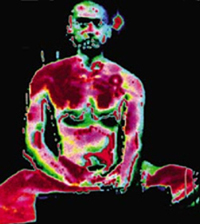 Self Portrait, detail, Ansuman Biswas, 1999