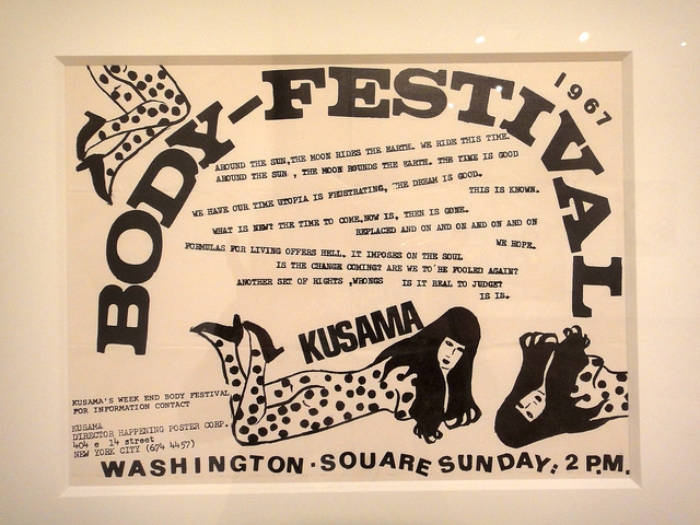 Yayoi Kusama, Body Festival Poster, 1967