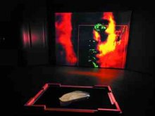 Jordan Crandall, Drive, 2000. Installation view, Neue Gallerie am Landesmuseum J