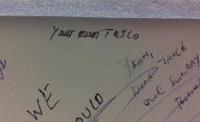 Your mum tesco (anonymous graffiti)