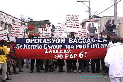 Massive Protest demanding Aristide's return in Haiti's second largest city. December 16, 2004 
