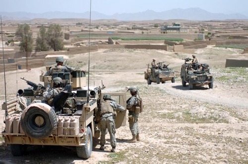 US and British troops in Afghanistan 2007