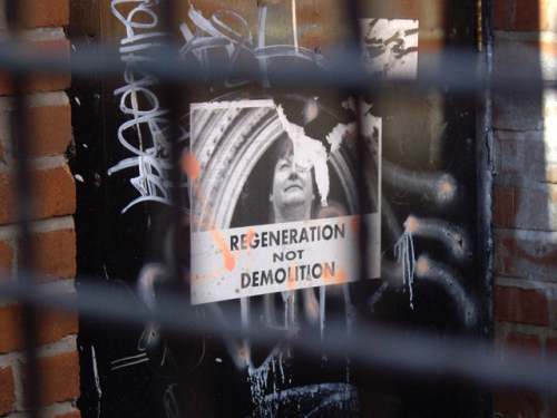 Poster Regeneration not Demolition
