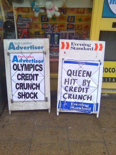 Credit Crunch on Roman Road